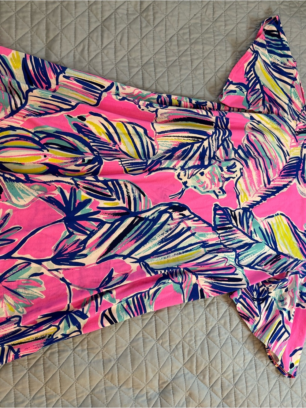 Lilly Pulitzer Pink Multicolor Tropical Print Top